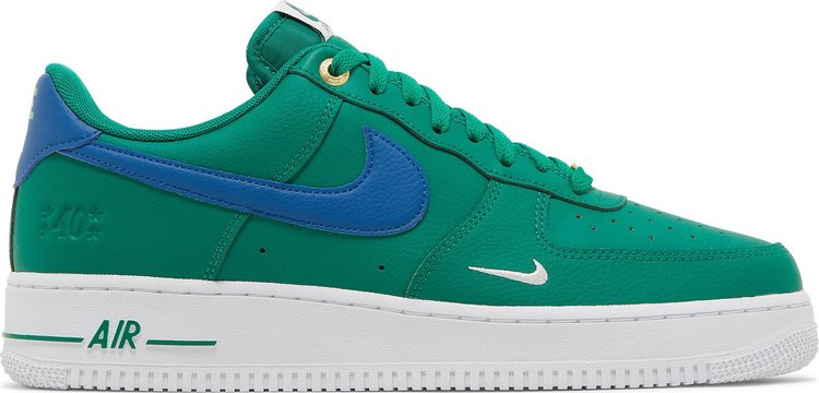 נעלי סניקרס Air Force 1 '07 LV8 '40th Anniversary - Malachite' של המותג נייקי בצבע ירוק עשויות עוֹר