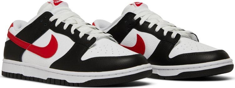 Dunk Low Black White Red