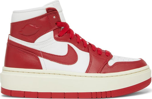 נעלי סניקרס Wmns Air Jordan 1 Elevate High 'Varsity Red' של המותג נייקי בצבע אָדוֹם עשויות עוֹר