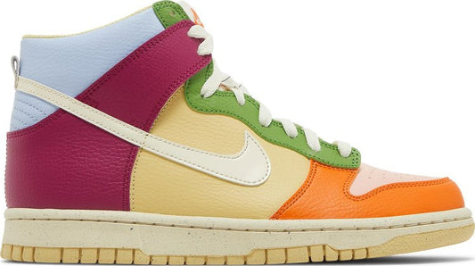 נעלי סניקרס Dunk High Next Nature GS 'Multi-Color' של המותג נייקי בצבע צבעוני עשויות עוֹר