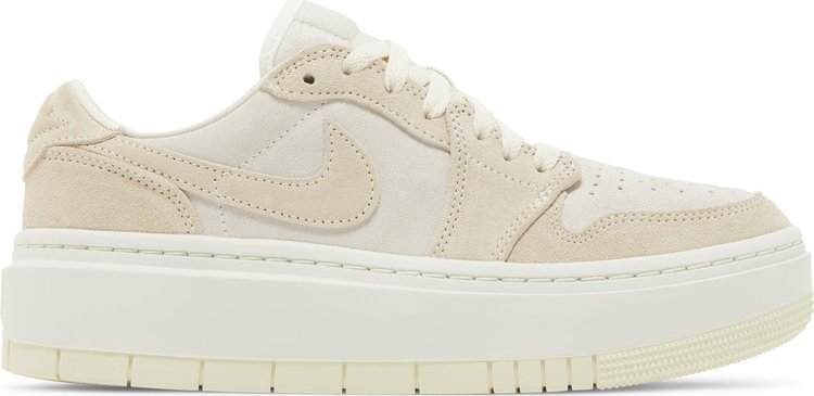 נעלי סניקרס Wmns Air Jordan 1 Elevate Low 'Coconut Milk' של המותג נייקי בצבע לבן עשויות עור (זמש)