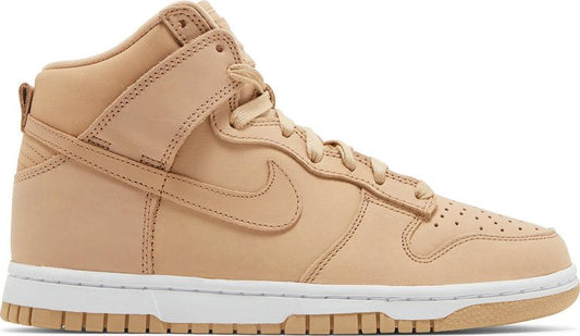 נעלי סניקרס Wmns Dunk High Premium 'Vachetta Tan' של המותג נייקי בצבע שָׁזוּף עשויות עוֹר