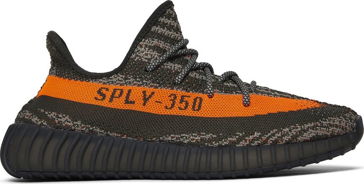 נעלי סניקרס Yeezy Boost 350 V2 'Carbon Beluga' של המותג אדידס בצבע אפור עשויות ניילון פוליאסטר Primeknit