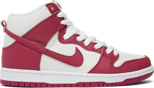 נעלי סניקרס Dunk High Pro SB 'Sweet Beet' של המותג נייקי בצבע וָרוֹד עשויות עוֹר