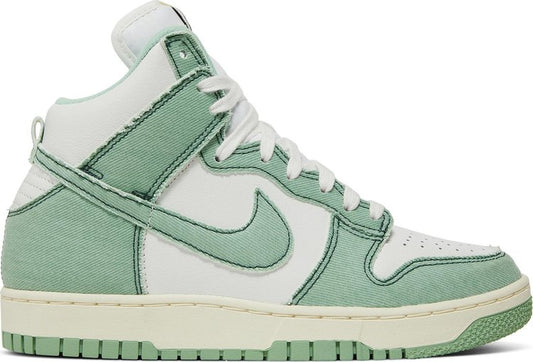 נעלי סניקרס Wmns Dunk High 1985 'Green Denim' של המותג נייקי בצבע ירוק עשויות כותנה