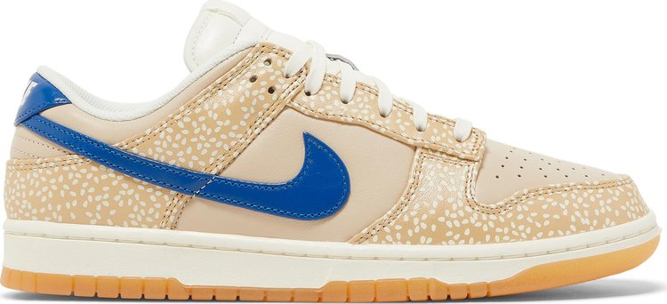 נעלי סניקרס Dunk Low Premium 'Montreal Bagel Sesame' של המותג נייקי בצבע שָׁזוּף עשויות עוֹר