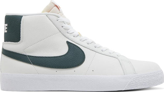 נעלי סניקרס Zoom Blazer Mid ISO SB 'White Pro Green' של המותג נייקי בצבע לבן עשויות עוֹר