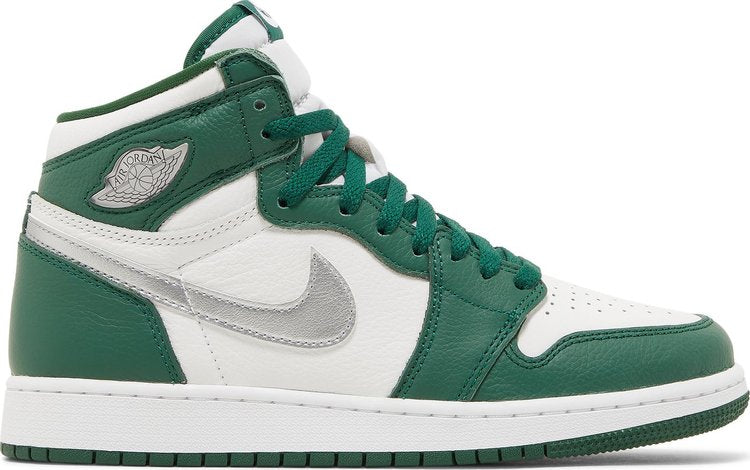 נעלי סניקרס Air Jordan 1 Retro High OG GS 'Gorge Green' של המותג נייקי בצבע ירוק עשויות עוֹר