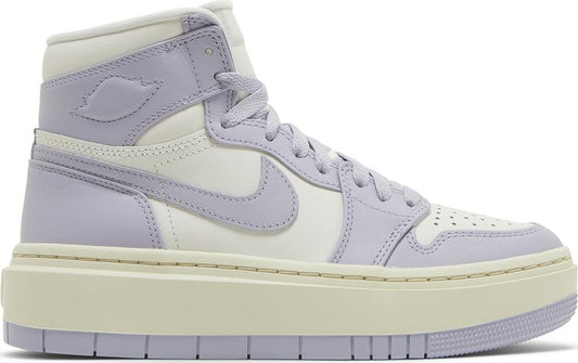 נעלי סניקרס Wmns Air Jordan 1 Elevate High 'Titanium' של המותג נייקי בצבע סָגוֹל עשויות עוֹר