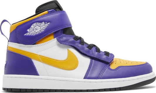 נעלי סניקרס Air Jordan 1 High FlyEase 'Lakers' של המותג נייקי בצבע כְּחוֹל עשויות עוֹר