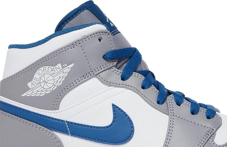 Air Jordan 1 Mid 'Cement True Blue'