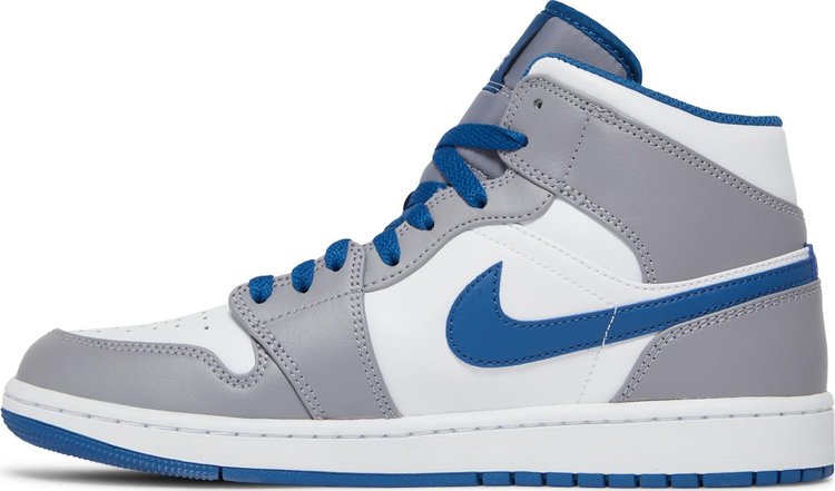 Air Jordan 1 Mid 'Cement True Blue'