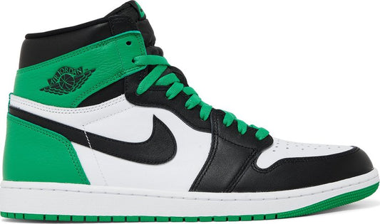 נעלי סניקרס Air Jordan 1 Retro High OG 'Lucky Green' של המותג נייקי בצבע ירוק עשויות עוֹר