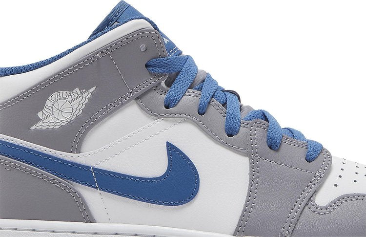 Air Jordan 1 Mid GS 'Cement True Blue'