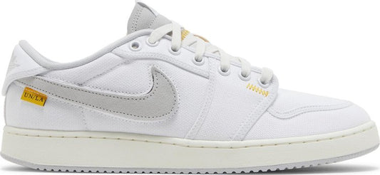 נעלי סניקרס Union LA x Air Jordan 1 KO Low 'White Neutral Grey' של המותג נייקי בצבע לבן עשויות בַּד