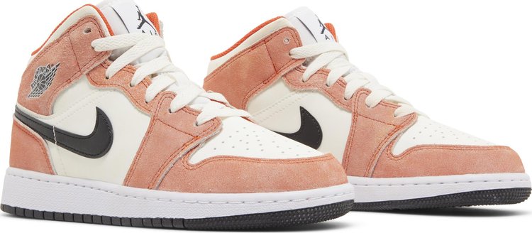 Air Jordan 1 Mid SE GS 'Orange Suede'