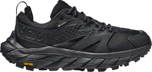 נעלי סניקרס Wmns Anacapa Low GORE-TEX 'Black' של המותג הוקה בצבע שָׁחוֹר עשויות גורטקס GORE-TEX (חסין למים)