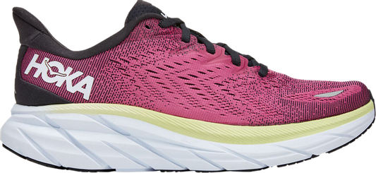 נעלי סניקרס Wmns Clifton 8 'Aquarelle' של המותג הוקה בצבע כְּחוֹל עשויות רֶשֶׁת