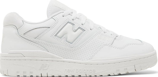 נעלי סניקרס 550 'Triple White' של המותג ניו באלאנס בצבע לבן עשויות עוֹר