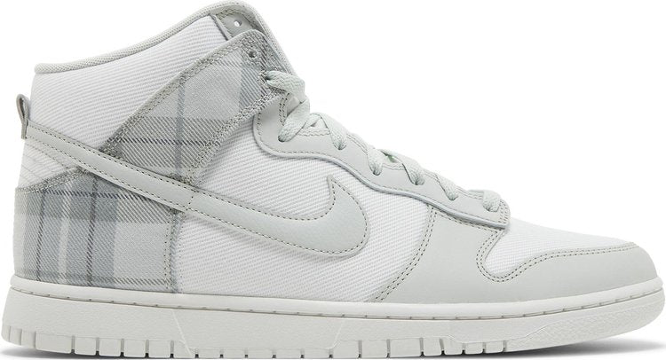 נעלי סניקרס Dunk High SE 'Mint Plaid' של המותג נייקי בצבע ירוק עשויות אָרִיג