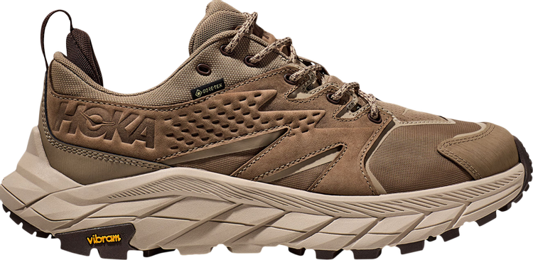 נעלי סניקרס Anacapa Low GORE-TEX 'Dune Oxford Tan' של המותג הוקה בצבע חום עשויות גורטקס GORE-TEX (חסין למים)