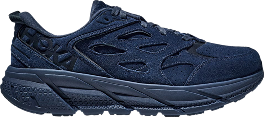 נעלי סניקרס Clifton L Suede 'Outer Space' של המותג הוקה בצבע כְּחוֹל עשויות עור (זמש)