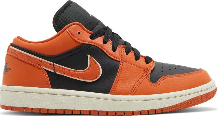 נעלי סניקרס Wmns Air Jordan 1 Low SE 'Sport Spice' של המותג נייקי בצבע כתום עשויות עוֹר