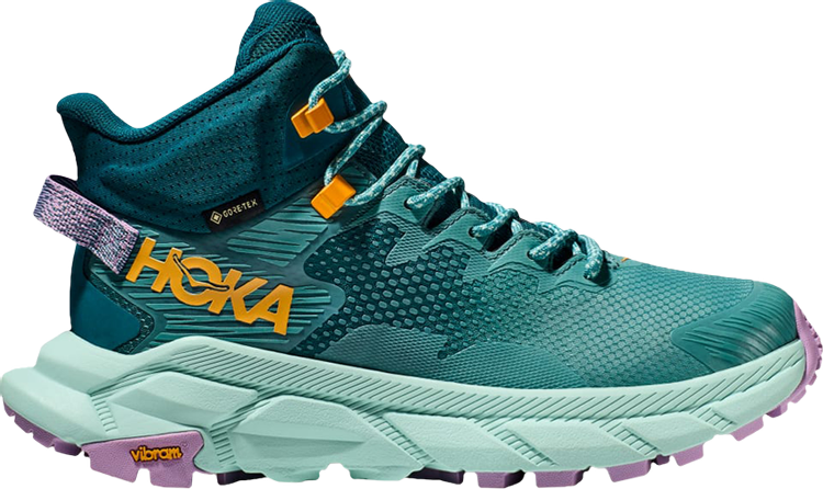 נעלי סניקרס Wmns Trail Code GORE-TEX 'Ocean Mist' של המותג הוקה בצבע כְּחוֹל עשויות גורטקס GORE-TEX (חסין למים)