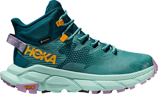 נעלי סניקרס Wmns Trail Code GORE-TEX 'Ocean Mist' של המותג הוקה בצבע כְּחוֹל עשויות גורטקס GORE-TEX (חסין למים)