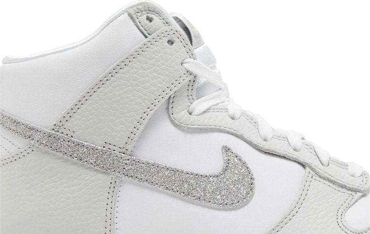 Wmns Dunk High 'Silver Glitter Swoosh'