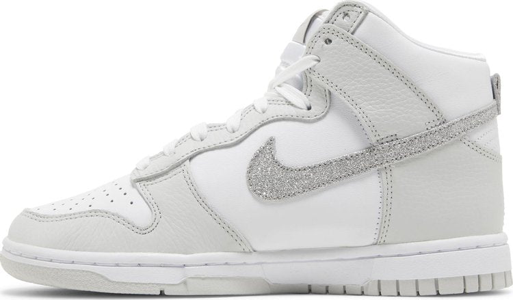 Wmns Dunk High 'Silver Glitter Swoosh'