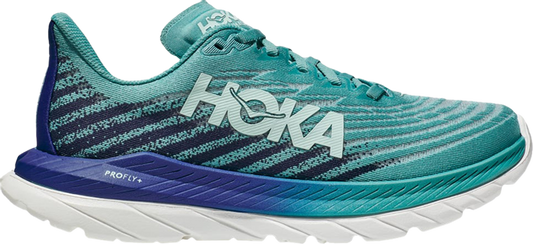 נעלי סניקרס Wmns Mach 5 'Ocean Mist' של המותג הוקה בצבע כְּחוֹל עשויות בד