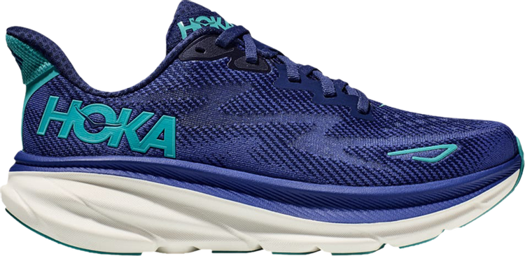 נעלי סניקרס Wmns Clifton 9 'Bellwether Blue' של המותג הוקה בצבע כְּחוֹל עשויות רֶשֶׁת