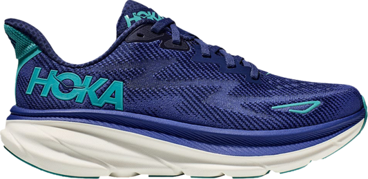 נעלי סניקרס Wmns Clifton 9 'Bellwether Blue' של המותג הוקה בצבע כְּחוֹל עשויות רֶשֶׁת