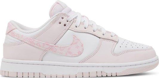נעלי סניקרס Wmns Dunk Low 'Pink Paisley' של המותג נייקי בצבע וָרוֹד עשויות עוֹר