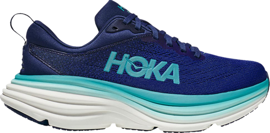 נעלי סניקרס Wmns Bondi 8 'Bellwether Blue' של המותג הוקה בצבע כְּחוֹל עשויות רֶשֶׁת