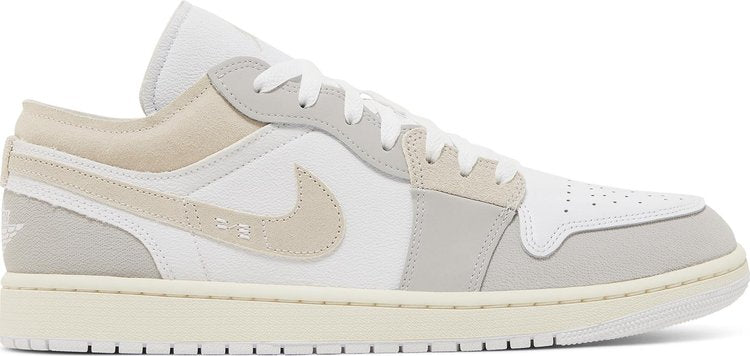 נעלי סניקרס Air Jordan 1 Low SE Craft 'Inside Out - Tech Grey' של המותג נייקי בצבע אפור עשויות עוֹר