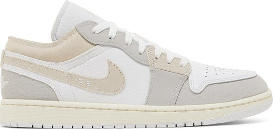 נעלי סניקרס Air Jordan 1 Low SE Craft 'Inside Out - Tech Grey' של המותג נייקי בצבע אפור עשויות עוֹר