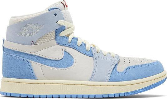 נעלי סניקרס Wmns Air Jordan 1 High Zoom Comfort 2 'University Blue' של המותג נייקי בצבע כְּחוֹל עשויות עור (זמש)