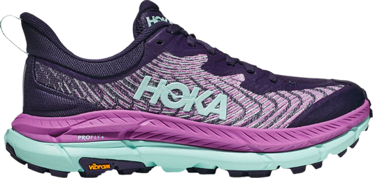 נעלי סניקרס Wmns Mafate Speed 4 'Night Sky Orchid Flower' של המותג הוקה בצבע כְּחוֹל עשויות בד