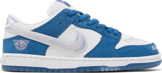 נעלי סניקרס Born x Raised x Dunk Low SB 'One Block at a Time' של המותג נייקי בצבע כְּחוֹל עשויות עור (זמש)
