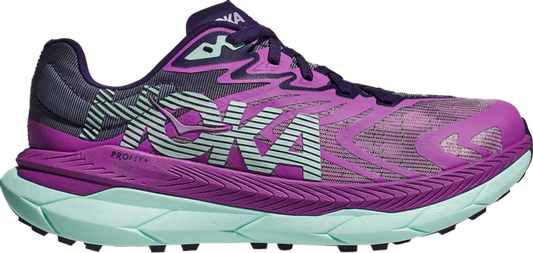 נעלי סניקרס Wmns Tecton X 2 'Orchid Flower Night Sky' של המותג הוקה בצבע סָגוֹל עשויות רֶשֶׁת