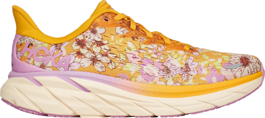 נעלי סניקרס Free People Movement x Wmns Clifton 8 'Floral' של המותג הוקה בצבע זהב עשויות רֶשֶׁת