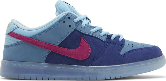 נעלי סניקרס Run The Jewels x Dunk Low SB '4/20' של המותג נייקי בצבע כְּחוֹל עשויות עור (זמש)