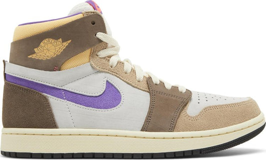 נעלי סניקרס Air Jordan 1 High Zoom Comfort 2 'Palomino' של המותג נייקי בצבע חום עשויות עור (זמש)