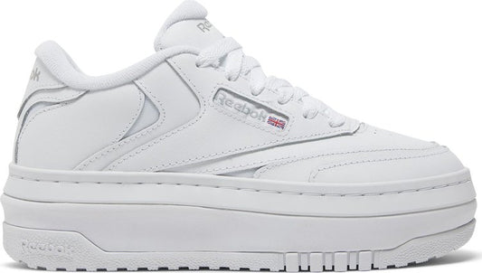נעלי סניקרס Wmns Club C Extra 'White' של המותג ריבוק בצבע לבן עשויות עוֹר