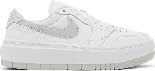 נעלי סניקרס Wmns Air Jordan 1 Elevate Low 'White Neutral Grey' של המותג נייקי בצבע לבן עשויות עוֹר