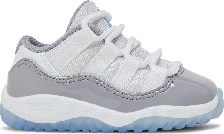 נעלי סניקרס Air Jordan 11 Retro Low TD 'Cement Grey' של המותג נייקי בצבע אפור עשויות עור פטנט