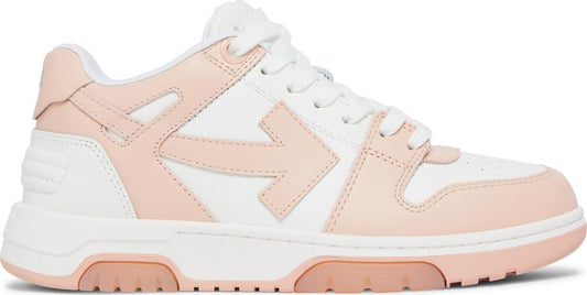 נעלי סניקרס Off-White Wmns Out of Office 'Blush Pink White' של המותג אוף וויט בצבע וָרוֹד עשויות עוֹר