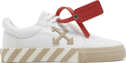 נעלי סניקרס Off-White Wmns Vulc Sneaker 'White Beige' של המותג אוף וויט בצבע לבן עשויות בַּד